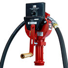 Fr112cl-u-a Fuel Transfer Rotary Hand Pump With Suction Pipe Counter Open Box
