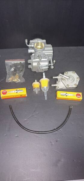 Oumurs Po016001 Carburetor And Fuel Pump Kit For Polaris Sportsman 500 400 450 335 700 600
