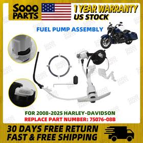 75076-08b Soooparts Fuel Pump Assembly For Harley-davidson 2008-2024 Road King 2017-2025 Freewheeler
