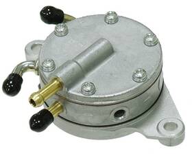Sm-07202 Sports Parts Inc Sp1 Fuel Pump - Dual Outlet Round Motorcycle Atv/utv Street Bike Dirt