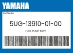 Yamaha Genuine Fuel Pump Assy 5UG-13910-01-00. Fixed Price $106.39.
