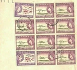 British Virgin Islands Cover Air Mail Pictorials Block Franking 1969 AP569. Fixed Price $60.51.