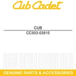 Cub Cadet 503-03815 Fuel Pump Retainer Cap Challenger M550 M750 MX550 MX750. Fixed Price $23.95.