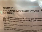 Polaris Efi Fuel Pump Assy P/n 9923200 2521091. Fixed Price $100.00.
