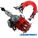 Jdmspeed Red Cap Hei Distributor And Plug Wires Small Block Ford 289-302. Fixed Price $84.99.