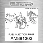 AM881303 Fuel Injection Pump Fits John Deere (surplus Open Box). Fixed Price $1310.41.