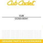 Cub Cadet 503-00341 Cover Fuel Pump Efi Engine Challenger CX750 CX700 CX500 Crew. Fixed Price $20.95.