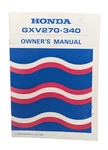 Honda GXV270 GXV340 Engine Owner's Owners Manual Oem Original. Fixed Price $15.99.